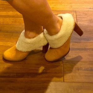 Vegan Fur ankle Bootie